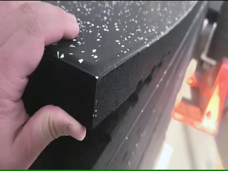 moisture under rubber mats